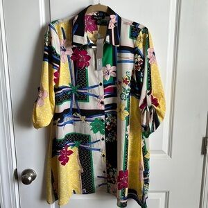 NWT Melissa Paige Button Up Printed Dress
